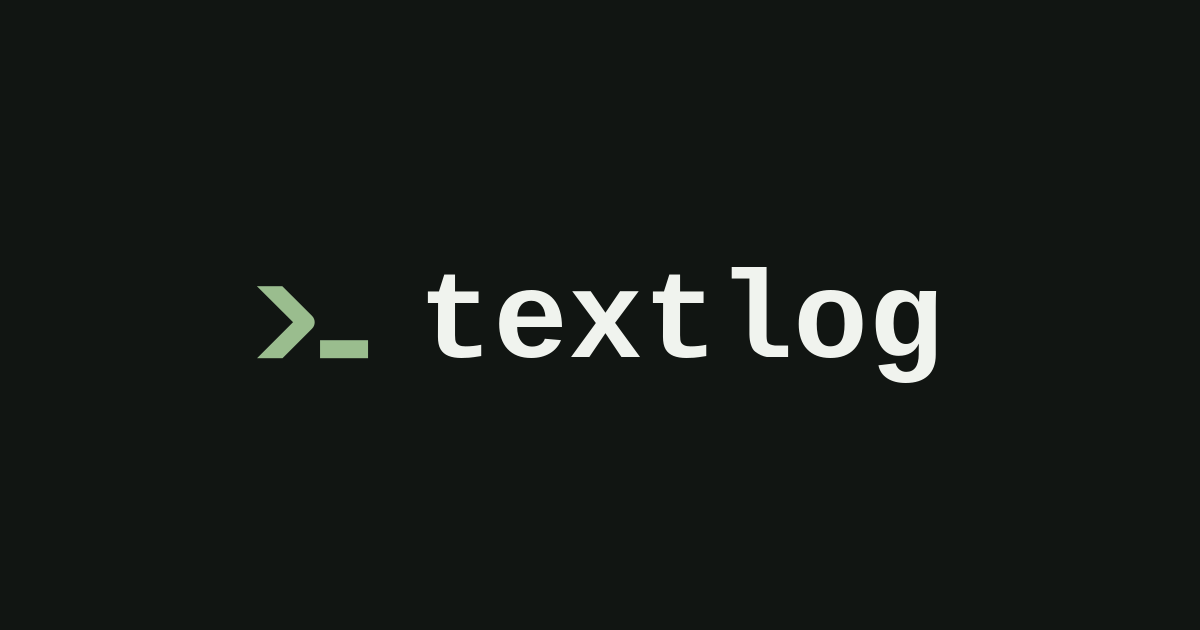 Show HN: textlog – A quiet, text-only microblogging platform, open-source, no JS