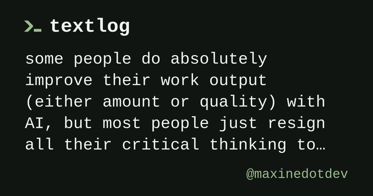 @maxinedotdev wrote on textlog
